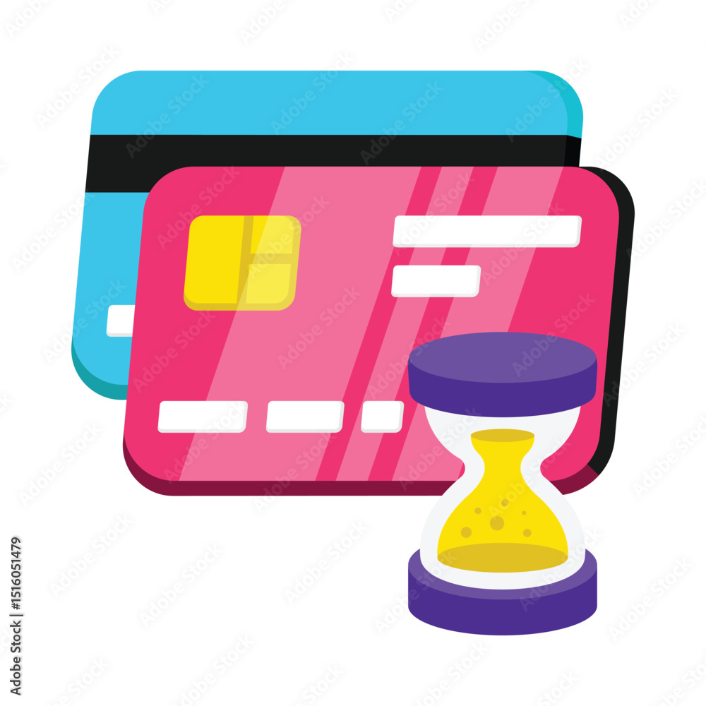Poster card limit vector style icon. eps 10 file