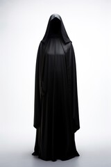 Naklejka premium Scary nun black dress adult architecture outerwear.