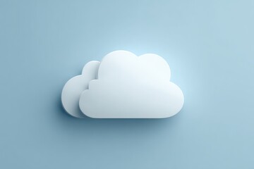 Simple, light blue background with a white cloud graphic.