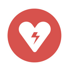 heart cpr medical icon vector design	