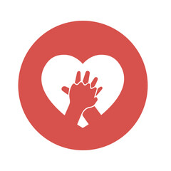 heart cpr medical icon vector design	