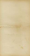 Old Paper Texture Background with Folds and Stains