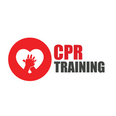 heart cpr medical icon vector design	