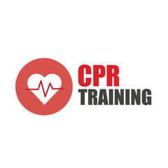 heart cpr medical icon vector design	