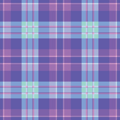 Vibrant pastel plaid pattern in purple, light blue, and pink hues.  Perfect for textile design, website backgrounds, or fashion projects.