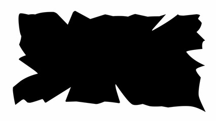 Grunge black torn paper shapes vector design isolated. Perfect for edgy designs, posters, punk flyers, or digital collages with a raw and bold look