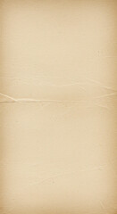 Texture of Old Paper Sheet with Creases and Vintage Feel