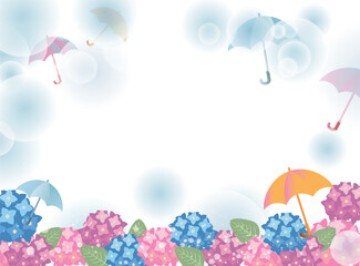 夏の梅雨素材背景