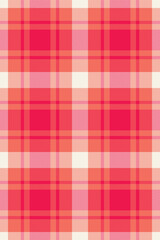 Halloween tartan vector seamless, plank check fabric plaid. Smooth pattern textile background texture in red and bright colors.