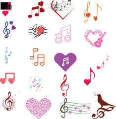 Music notes Icon bundle