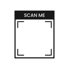 Scan Me Modern UI Label for QR Interface Design