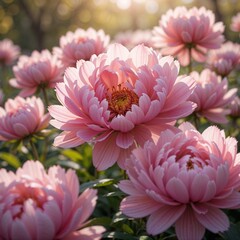 Obraz premium Dreamy Pink Peonies in Spring Bloom