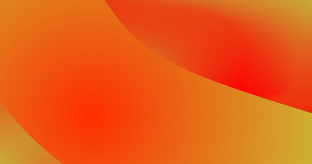 orange red gradient abstract background with smooth wavy shape in orange and red colors