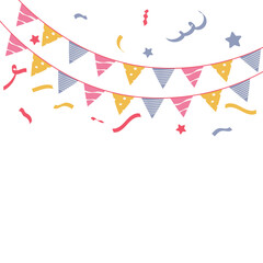 Obraz premium Birthday Bunting Flag Decoration