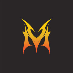 Geometric M Letter Logo Design for Digital Branding