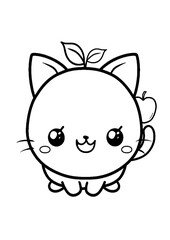 Fototapeta premium black and white vector coloring pages 