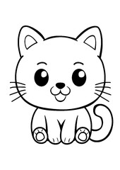 Fototapeta premium black and white vector coloring pages 