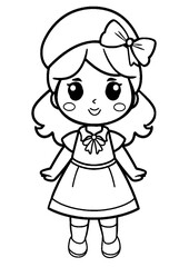black and white vector coloring pages 