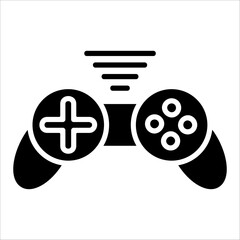 Wireless Game Stick  Icon Element For Design