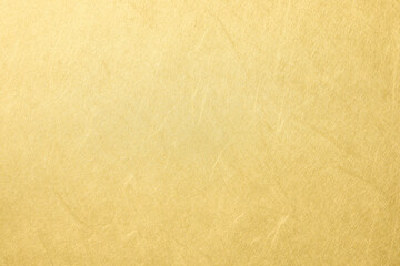 金色の和紙の背景　Gold Japanese washi paper background