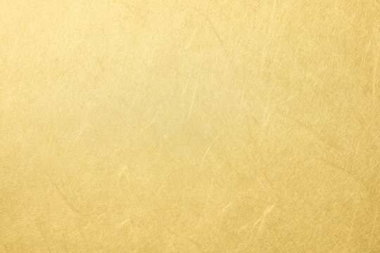 金色の和紙の背景　Gold Japanese washi paper background