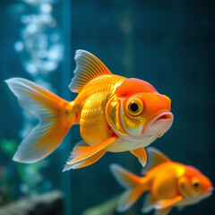 goldfish in aquarium