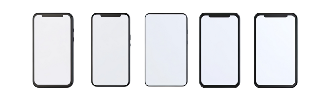 Blank Smartphone Displays