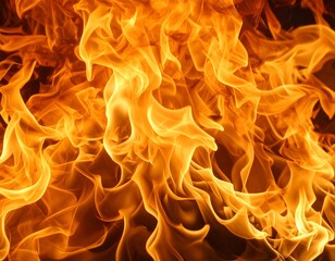 Fiery orange flames (2)