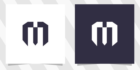 Obraz premium letter m logo design vector