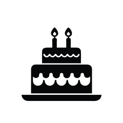 birthday cake with candles