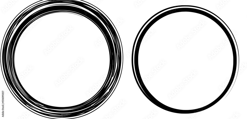 Poster the design element of a message note mark can be represented by a hand-drawn circle line sketch sign