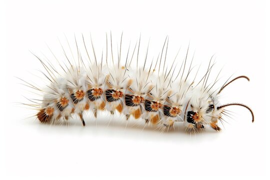 Isolated Diplura Cerci Detail White Background