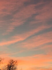 sunset in the sky