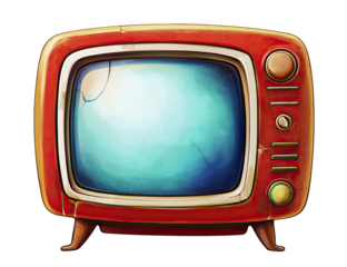 Retro TV illustration