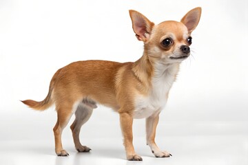 Obraz premium chihuahua puppy on white background
