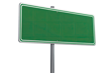 Blank road sign
