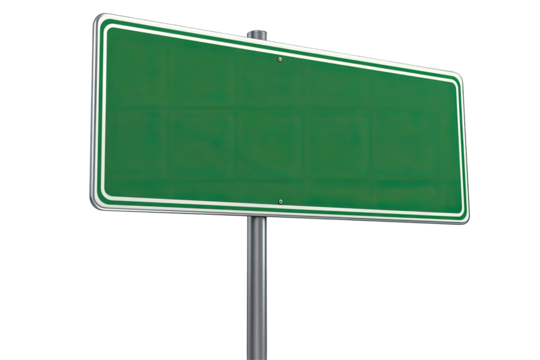 Blank road sign