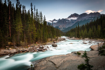 mistaya canyon, banff national park, alberta, canada