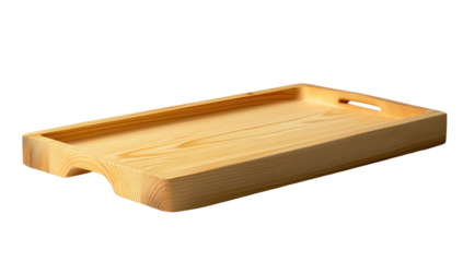 Light-colored wooden serving tray