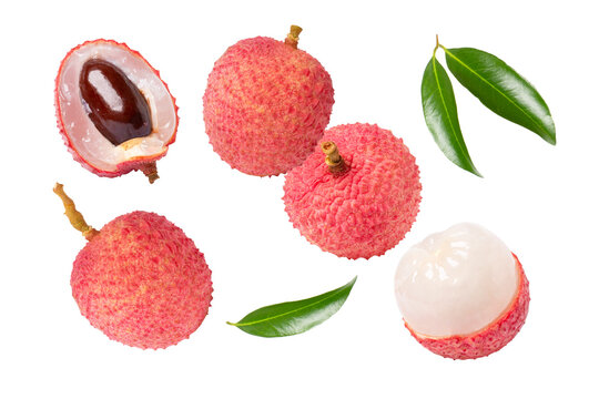 lychee isolated on white background