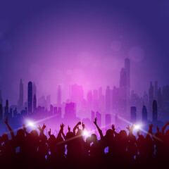 nig city night party lights