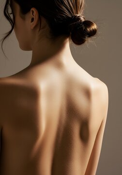  Close-up of a woman&rsquo;s bare back