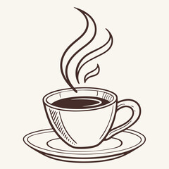 cup of coffee vector icon