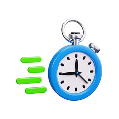 stopwatch 3d render icons