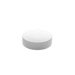 white pills on white background