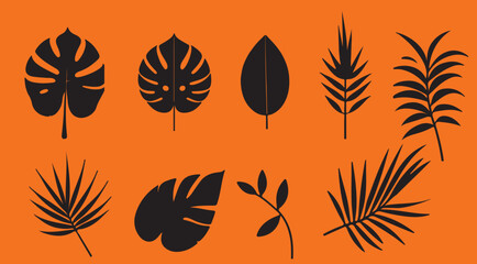 tropical leaf vector  © Hiroks Design