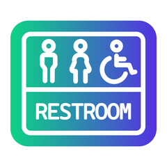 toilet Gradient icon