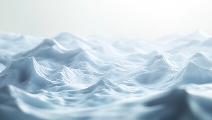 Fototapeta premium Abstract landscape of undulating peaks