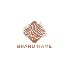 ILLUSTRATION PLANT ROOTS BROWN COLOR LOGO ICON ECO NATURE TEMPLATE SIMPLE DESIGN ELEMENT VECTOR