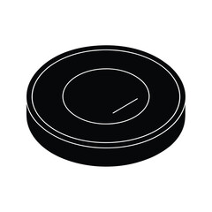 Wireless Charger Circular Vector Silhouette